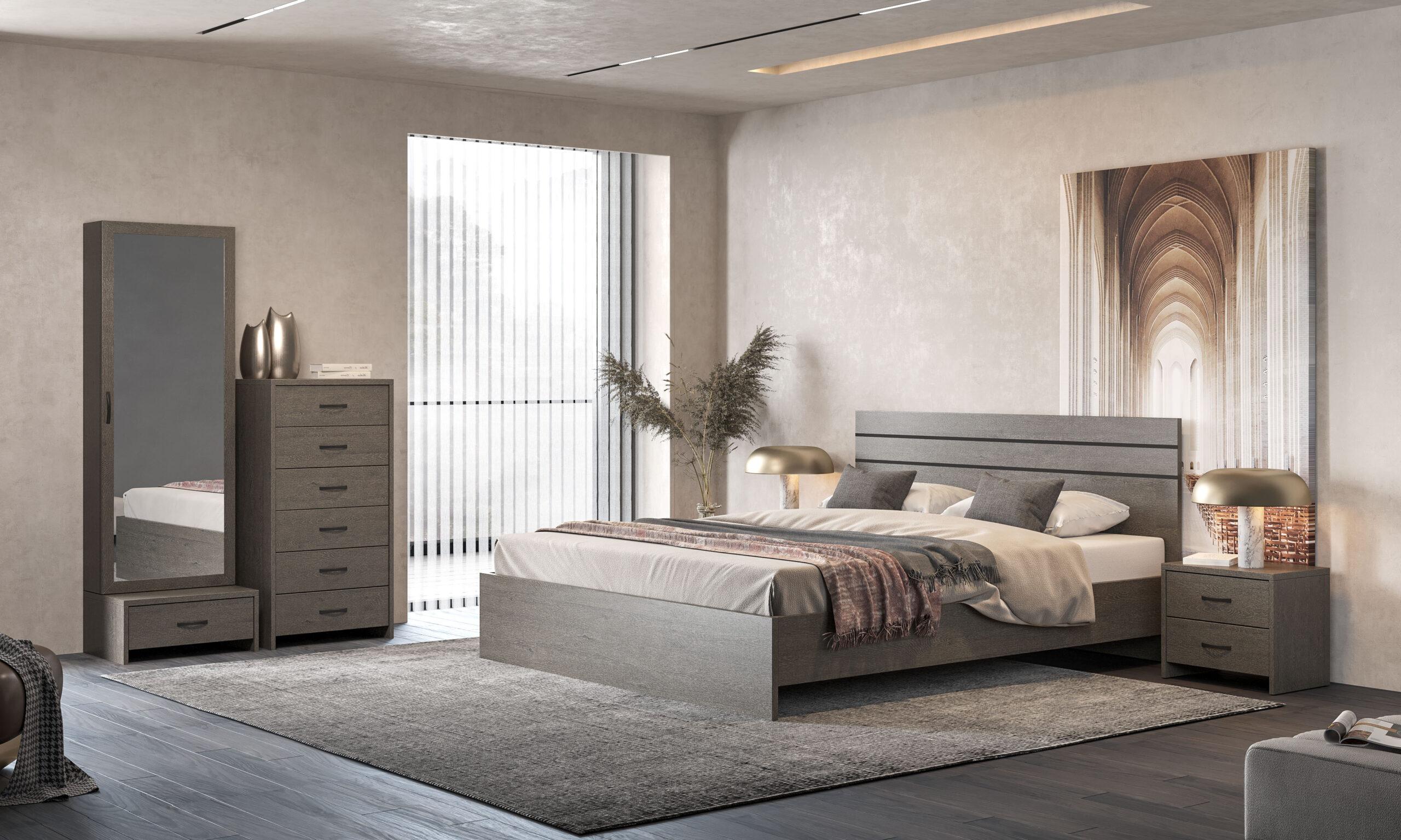 bed_No1_drys Σετ Κρεβατοκάμαρας Ν1 - Image 1