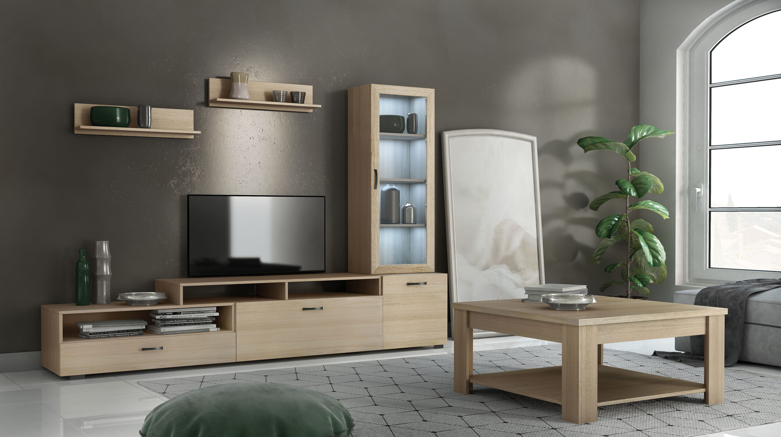 tv composition_No28_latte Έπιπλο Τηλεόρασης Νο28 - Image 1