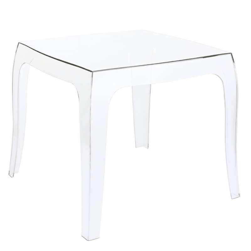 0005290 QUEEN CLEAR TRANSP.(Σ4)51Χ51Χ43εκ. ΤΡΑΠΕΖΙ - Image 1