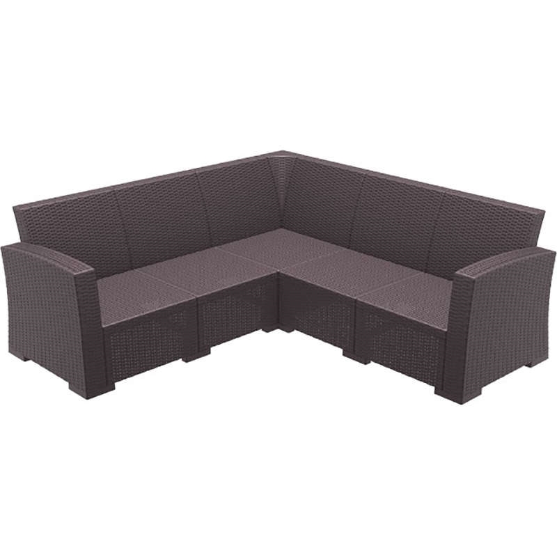 0005613 MONACO BROWN ΓΩΝΙΑ 207Χ207Χ79εκ. ΠΟΛ/ΝΙΟΥ - Image 1