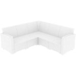 MONACO WHITE ΓΩΝΙΑ 207Χ207Χ79εκ. ΠΟΛ/ΝΙΟΥ