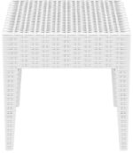 MIAMI WHITE ΤΡΑΠΕΖΙ 45Χ45Χ45εκ. ΠΟΛ/ΝΙΟΥ - Image 2