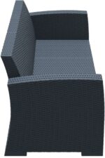 MONACO DARK GREY 3ΘΕΣΙΟΣ ΚΑΝΑΠΕΣ ΠΟΛ/ΝΙΟΥ - Image 2