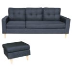 LIANA S BLACK ΥΦΑΣΜΑ ΓΩΝΙΑ 185Χ126X84εκ. - Image 2