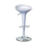 Σκαμπό Μπάρ 2τμχ Bar1 Λευκό Abs 44x40x88εκ.