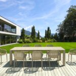 Σετ Τραπεζαρίας 9τμχ Vegas Air XL Taupe 100X260/300Χ75εκ.