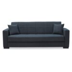 ROVER GREY ΥΦΑΣΜΑ 3ΘΕΣΙΟΣ ΚΑΝΑΠΕΣ/ΚΡΕΒΑΤΙ ΜΕ ΑΠΟΘ.ΧΩΡΟ 210X80εκ. - Image 2