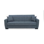 ANIMA GREY ΥΦΑΣΜΑ 3ΘΕΣΙΟΣ ΚΑΝΑΠΕΣ/ΚΡΕΒΑΤΙ ΜΕ ΑΠΟΘ.ΧΩΡΟ 210X80εκ. - Image 2