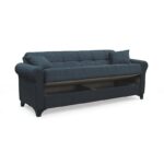 AZUR GREY ΥΦΑΣΜΑ 3ΘΕΣΙΟΣ ΚΑΝΑΠΕΣ/ΚΡΕΒΑΤΙ ΜΕ ΑΠΟΘ.ΧΩΡΟ 210X80εκ. - Image 4