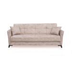 AMELIA LIGHT BROWN ΥΦΑΣΜΑ 3ΘΕΣΙΟΣ ΚΑΝΑΠΕΣ/ΚΡΕΒΑΤΙ ΜΕ ΑΠΟΘ.ΧΩΡΟ 210X80εκ. - Image 2