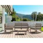 MYKONOS SET 2ΘΕΣ.TAUPE/ΜΑΞ. L.BROWN(2ΘΕΣ.+2ΠΟΛ.+ΤΡΑΠ 65εκ.) - Image 2