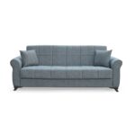 LENA GREY ΥΦΑΣΜΑ 3ΘΕΣΙΟΣ ΚΑΝΑΠΕΣ/ΚΡΕΒΑΤΙ ΜΕ ΑΠΟΘ.ΧΩΡΟ 210X80εκ. - Image 2