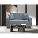 LENA GREY ΥΦΑΣΜΑ 2ΘΕΣΙΟΣ ΚΑΝΑΠΕΣ/ΚΡΕΒΑΤΙ ΜΕ ΑΠΟΘ.ΧΩΡΟ 150Χ80εκ.