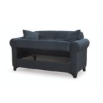 AZUR GREY ΥΦΑΣΜΑ 2ΘΕΣΙΟΣ ΚΑΝΑΠΕΣ/ΚΡΕΒΑΤΙ ΜΕ ΑΠΟΘ.ΧΩΡΟ 150Χ80εκ. - Image 4