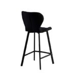 Σκαμπό Μπάρ 2τμχ Martin 66εκ. Μαύρο Ύφασμα 45x49x66-98εκ. - Image 3