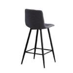 Σκαμπό Μπάρ 4τμχ Nora Γκρί Ύφασμα 47x49x72-104εκ. - Image 3