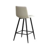 Σκαμπό Μπάρ 4τμχ Nora Off White Ύφασμα 47x49x72-104εκ. - Image 3