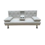 REST WHITE PU ΚΑΝΑΠΕΣ-ΚΡΕΒΑΤΙ 168X88εκ.