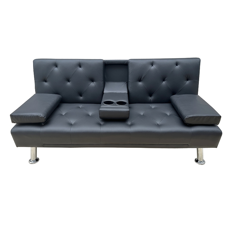 0010252 REST BLACK PU ΚΑΝΑΠΕΣ-ΚΡΕΒΑΤΙ 168X88εκ. - Image 1