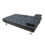 REST BLACK PU ΚΑΝΑΠΕΣ-ΚΡΕΒΑΤΙ 168X88εκ. - Image 3