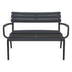 PARIS ΚΑΝΑΠΕΣ BLACK 116X70X75εκ. ΠΟΛ/ΝΙΟΥ - Image 2