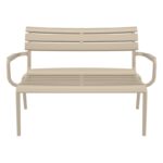 PARIS ΚΑΝΑΠΕΣ TAUPE 116X70X75εκ. ΠΟΛ/ΝΙΟΥ - Image 2