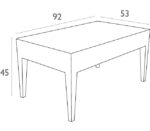 MIAMI WHITE ΤΡΑΠΕΖΙ 92Χ53Χ45εκ. ΠΟΛ/ΝΙΟΥ - Image 5