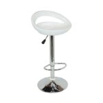 Σκαμπό Μπάρ 2τμχ Bar18 Λευκό Abs 46x39x97εκ.