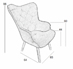 ADRIA ΜΠΕΡΖΕΡΑ DARK GREY ΥΦΑΣΜΑ - Image 4