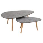 TAMY ΣΕΤ 2τμχ. CEMENT COLOR 116Χ65Χ45 & 75Χ43Χ40εκ. ΤΡΑΠΕΖΙ ΣΑΛΟΝΙΟΥ - Image 3