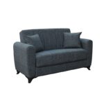 MELINA DARK GREY ΥΦΑΣΜΑ 2ΘΕΣΙΟΣ ΚΑΝΑΠΕΣ/ΚΡΕΒΑΤΙ ΜΕ ΑΠΟΘ.ΧΩΡΟ 150Χ80εκ. - Image 5