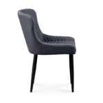 Καρέκλα Τραπεζαρίας Μεταλλική 2τμχ Lion Grey Ύφασμα 48x55x50-86εκ. - Image 3