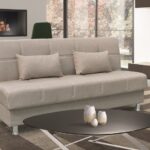 FELINA LIGHT BROWN ΥΦΑΣΜΑ 3ΘΕΣΙΟΣ ΚΑΝΑΠΕΣ/ΚΡΕΒΑΤΙ ΜΕ ΑΠΟΘ.ΧΩΡΟ 182X90εκ.