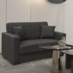 ROVER BLACK ΥΦΑΣΜΑ 2ΘΕΣΙΟΣ ΚΑΝΑΠΕΣ/ΚΡΕΒΑΤΙ ΜΕ ΑΠΟΘ.ΧΩΡΟ 150Χ80εκ.