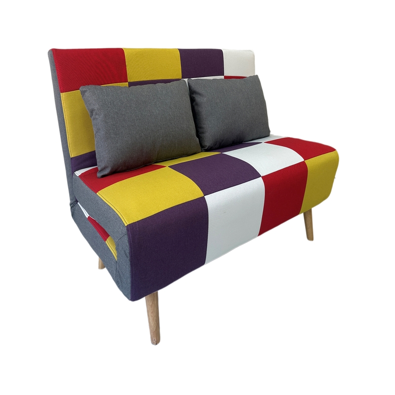 0012681 SARA PATCHWORK ΥΦΑΣΜΑ ΚΑΝΑΠΕΣ/ΚΡΕΒΑΤΙ 134Χ80εκ. - Image 1