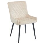 VANESA BEIGE VELVET ΥΦΑΣΜΑ ΚΑΡΕΚΛΑ ΜΕΤΑΛΛΙΚΗ