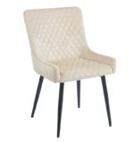 VANESA BEIGE VELVET ΥΦΑΣΜΑ ΚΑΡΕΚΛΑ ΜΕΤΑΛΛΙΚΗ