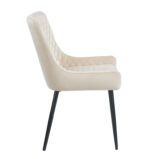 VANESA BEIGE VELVET ΥΦΑΣΜΑ ΚΑΡΕΚΛΑ ΜΕΤΑΛΛΙΚΗ - Image 3