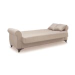 LENA LIGHT BROWN ΥΦΑΣΜΑ 3ΘΕΣΙΟΣ ΚΑΝΑΠΕΣ/ΚΡΕΒΑΤΙ ΜΕ ΑΠΟΘ.ΧΩΡΟ 210X80εκ. - Image 3