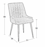 MEGAN L. BEIGE ΥΦΑΣΜΑ ΚΑΡΕΚΛΑ ΜΕΤΑΛΛΙΚΗ - Image 4