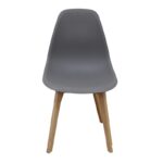 Καρέκλα Τραπεζαρίας Ξύλινη 4τμχ Loft Plus Γκρί PP 46x46x41-81εκ. - Image 2