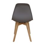 Καρέκλα Τραπεζαρίας Ξύλινη 4τμχ Loft Plus Γκρί PP 46x46x41-81εκ. - Image 4