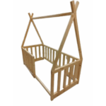 Κρεβάτι montessori indian house για στρώμα 90x190cm - Image 2