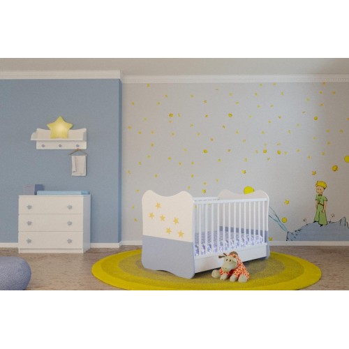 luxury-baby-room-apollon-jpg-500x500 Βρεφικό κρεβατάκι Απόλλων διαιρούμενο 81x147x98cm - Image 1