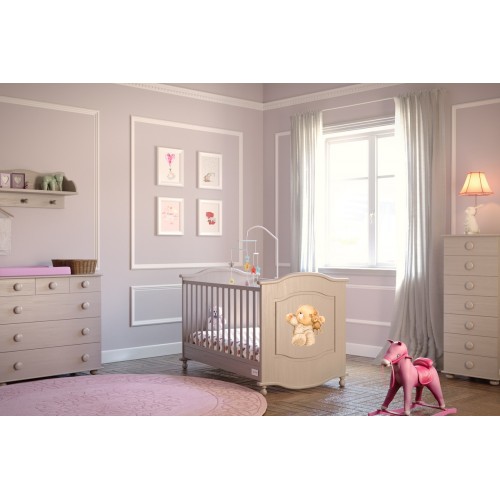 luxury-baby-room-margarita-500x500 Βρεφικό κρεβατάκι Μαργαρίτα 90x150x98cm - Image 1